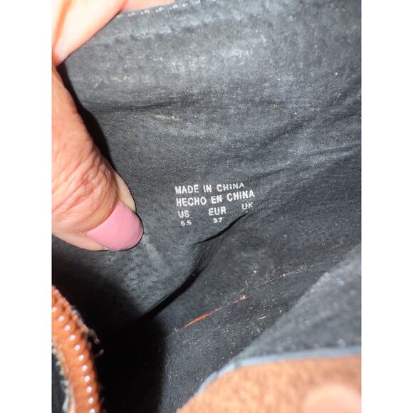 Aldo Faelora Pillow Walk Platform Heeled Ankle Boots Black Brown 6.5 - Picture 9 of 10